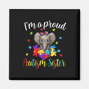 Imán Orgullosa hermana autismo conciencia del enigma de