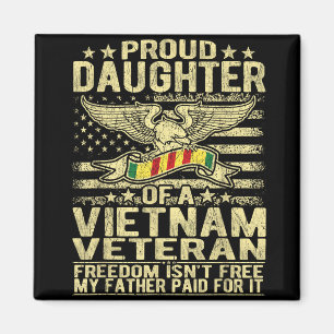 Imán Orgullosa Hija De Vietnam Veterano Ejército De Ban