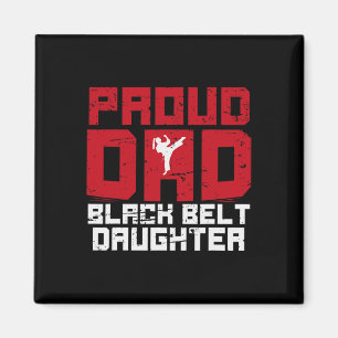 Imán Orgullosa hija del cinturón negro de papá divertid