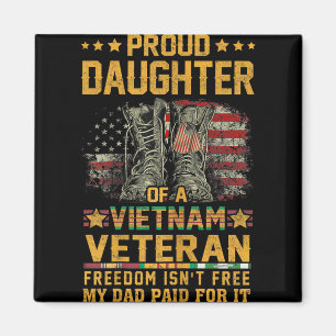 Imán Orgullosa Hija Del Veterano Vietnamita Patriótico
