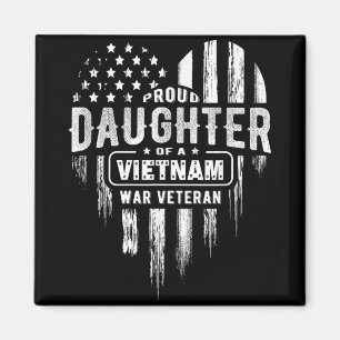 Imán Orgullosa hija Vietnam Vet Dad Veterans Day Americ