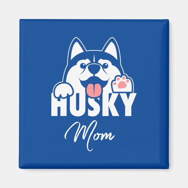Imán Orgullosa Husky Mom (Frente)