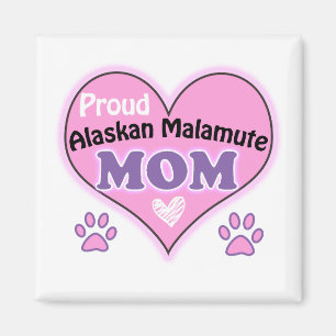 Imán Orgullosa madre de Alaskan Malamute