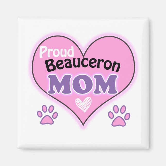 Imán Orgullosa madre de Beauceron (Frente)