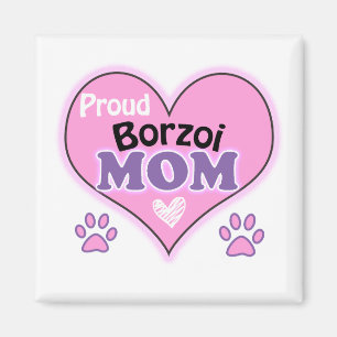 Imán Orgullosa madre de Borzoi