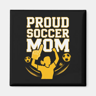 Imán Orgullosa Madre de Fútbol Hincha Alegre Apoyo para
