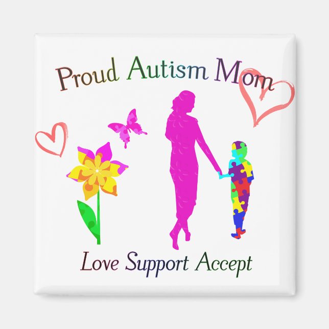 Imán Orgullosa madre del autismo (Frente)