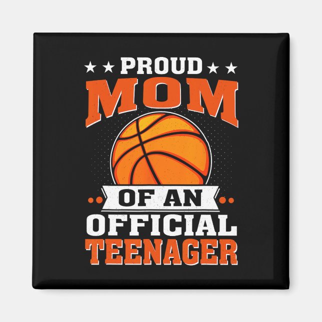 Imán Orgullosa Mamá De Un Adolescente Oficial 13 Años S (Frente)