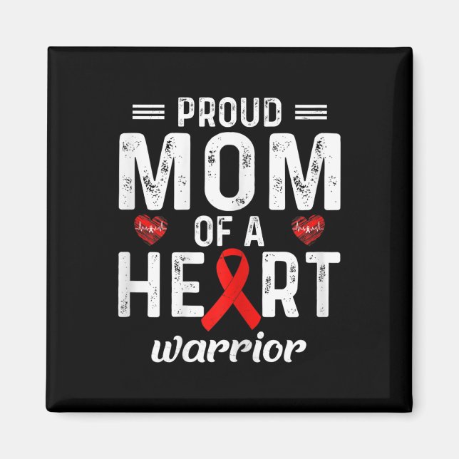 Imán Orgullosa Mamá De Una Familia De Enfermedades Card (Frente)