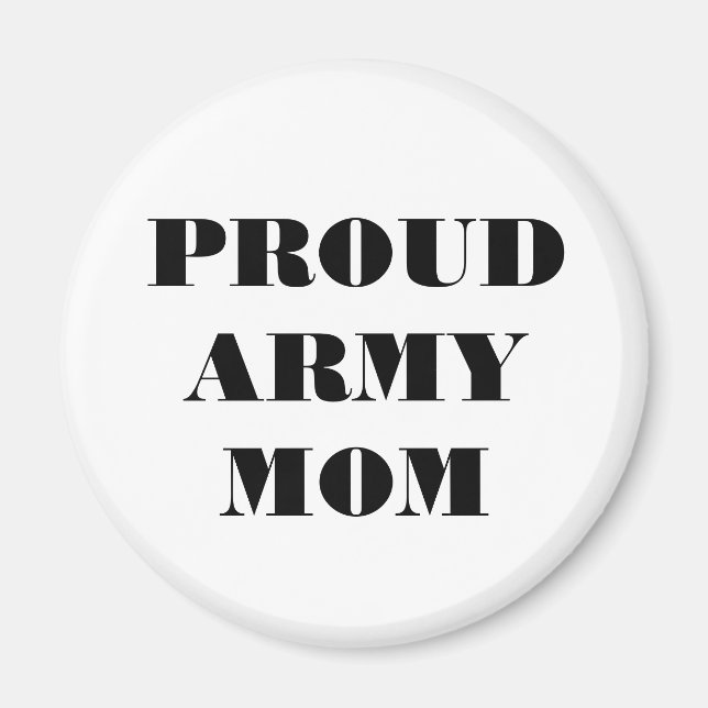 Imán Orgullosa Mamá del Ejército (Frente)