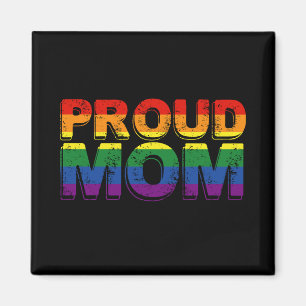 Imán Orgullosa mamá Orgullo gay LGBT Madre arcoiris LGB