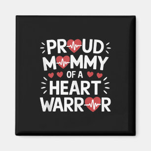 Imán Orgullosa Mami Of A Heart Warrior Chd Awareness Wa