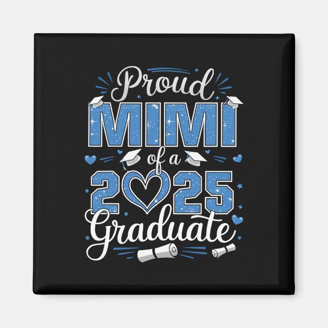 Imán Orgullosa Mimi De Una Cl De Graduada 2025 2025 Sen (Frente)