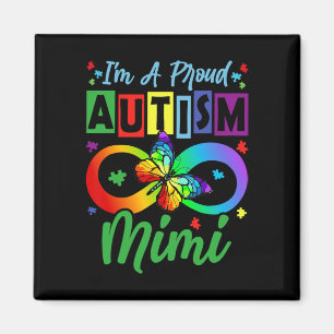 Imán Orgullosa Mimi Mariposas Conciencia del Autismo