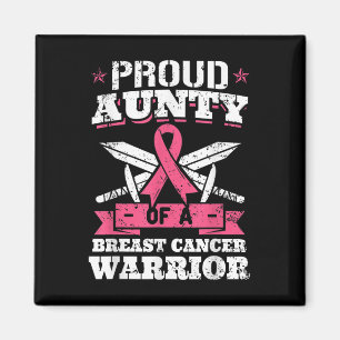 Imán Orgullosa Tía De Guerrero Del Cáncer De Mama Pink