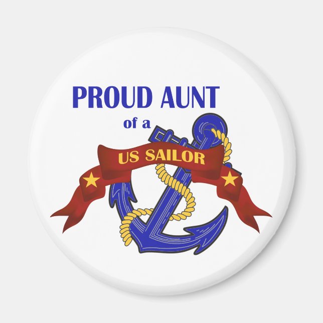 Imán Orgullosa tía de un marinero estadounidense (Frente)