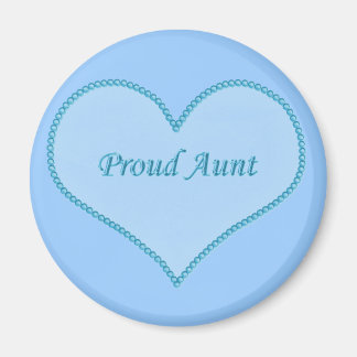 Imán Orgullosa tía Magnet, azul