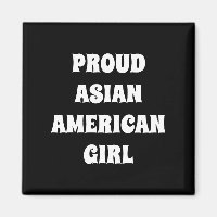 Orgullosa tipografía moderna negra Chica asiático-