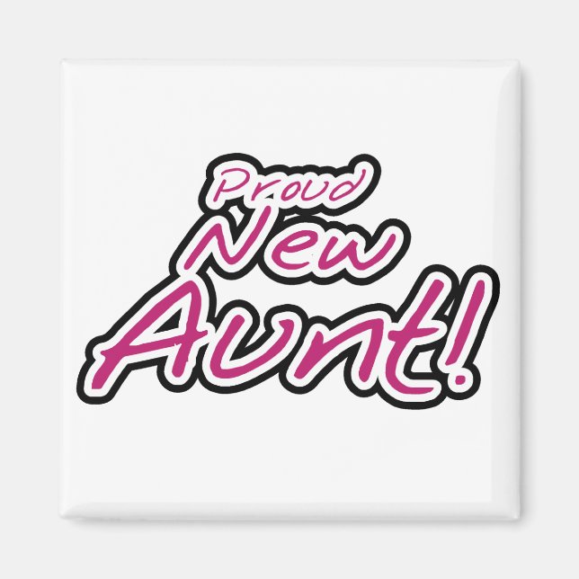 Imán Orgullosas camisetas y regalos de nueva tía (Frente)