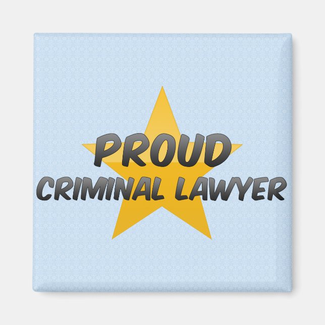 Imán Orgulloso abogado criminal (Frente)