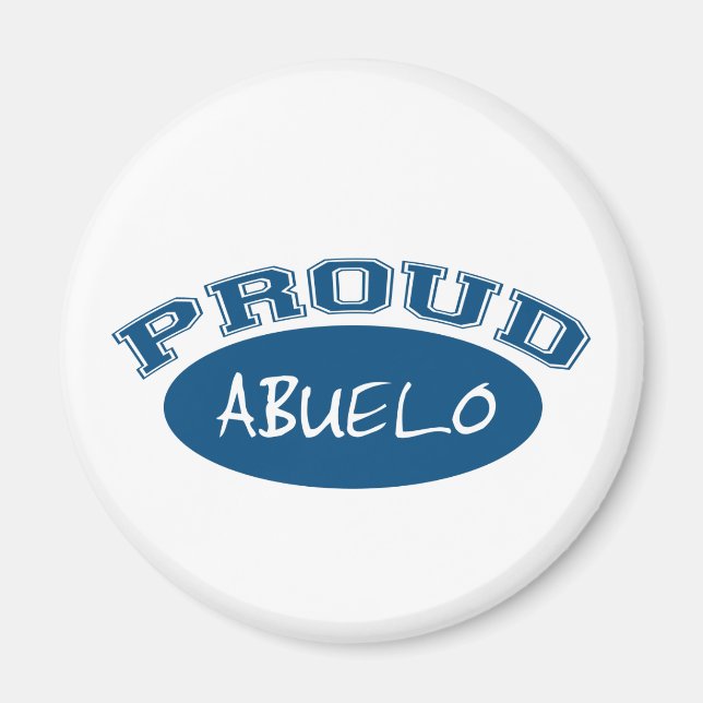 Imán Orgulloso Abuelo (Azul) (Frente)