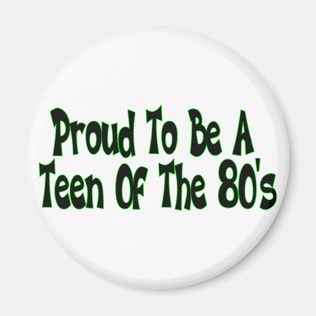 Imán Orgulloso adolescente de los 80 (Frente)