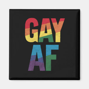 Imán Orgulloso AF Orgullo LGBT Regalo Orgulloso Mes del