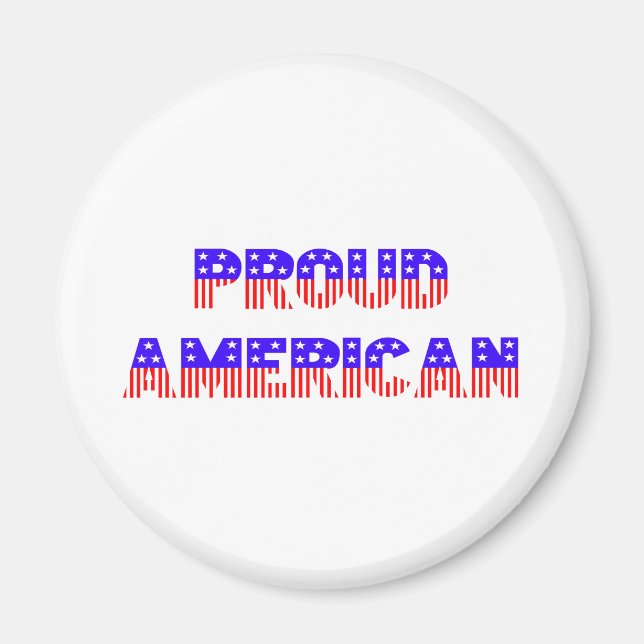 Imán Orgulloso americano (Frente)