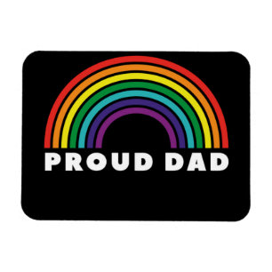 Imán Orgulloso arcoiris papá