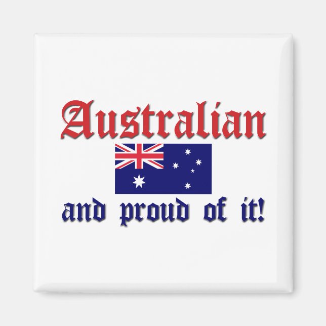 Imán Orgulloso australiano (Frente)
