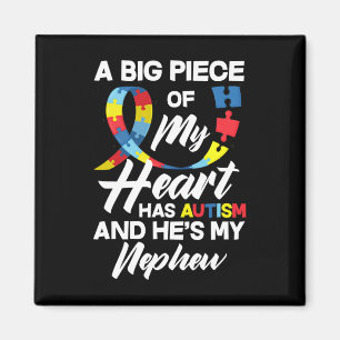 Imán Orgulloso autismo con el tío autista del sobrino a