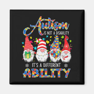 Imán Orgulloso autismo es una habilidad diferente tres