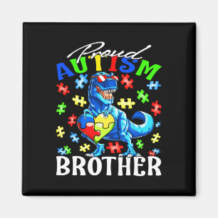 Imán Orgulloso autismo Hermano Dinosaurio Autismo Conci