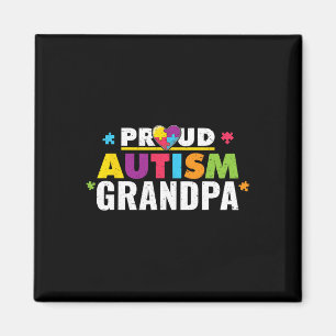 Imán Orgulloso autismo Pieza de rompecabezas del abuelo