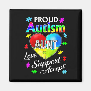 Imán Orgulloso autismo Tía Amor Apoyo Acepta Ayuda Awar