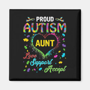Imán Orgulloso autismo Tía Amor Apoyo Acepta Ayuda Awar