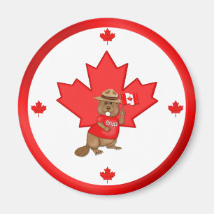 Imán Orgulloso castor canadiense