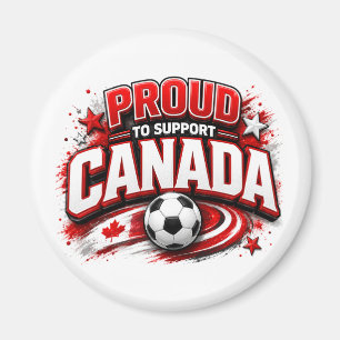 Imán ORGULLOSO DE APOYAR A CANADÁ Fanático de Fútbol   