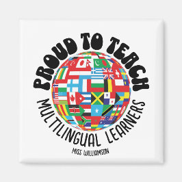 IMÁN ORGULLOSO DE ENSEÑAR A LOS PROFESORES MULTILINGÜES