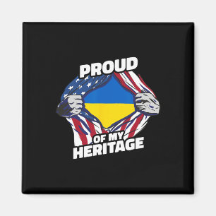 Imán Orgulloso De Mi Herencia - Ucrania Patriótica Amér