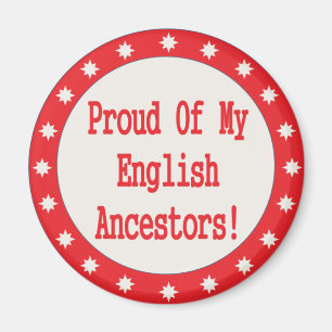 Imán Orgulloso De Mis Ancestros Ingleses