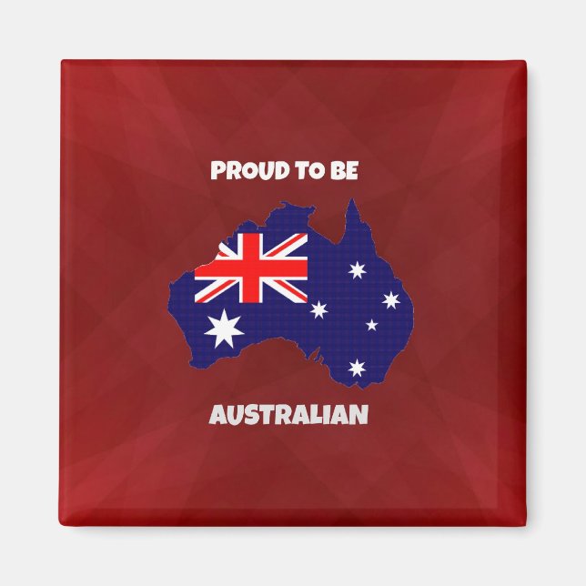Imán Orgulloso de ser australiano (Frente)