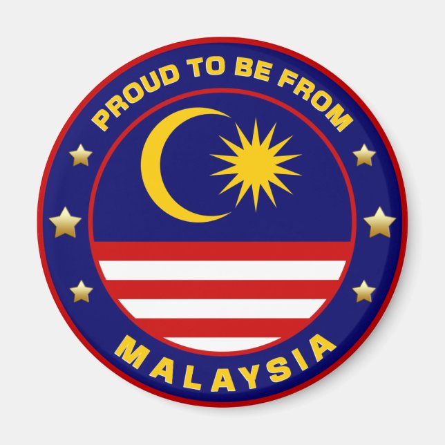 Imán Orgulloso De Ser De Malasia (Frente)