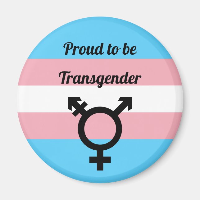 Imán Orgulloso de ser transgénero | Orgullo Trans (Frente)