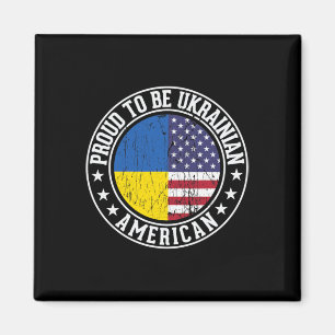 Imán Orgulloso de ser ucraniano Colores de la bandera a
