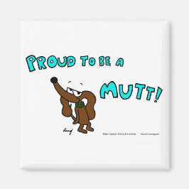 IMÁN ORGULLOSO DE SER UN IMAGEN MUTT