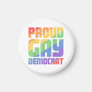 Imán Orgulloso Demócrata Gay Divertido LGBT