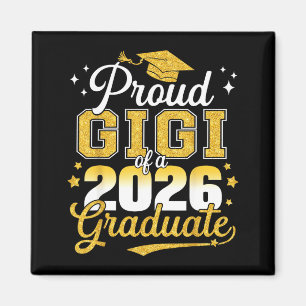 Imán Orgulloso gigi de un graduado de último año de la