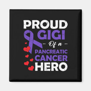Imán Orgulloso Gigi De Un Guerrero Del Cáncer Pancreáti