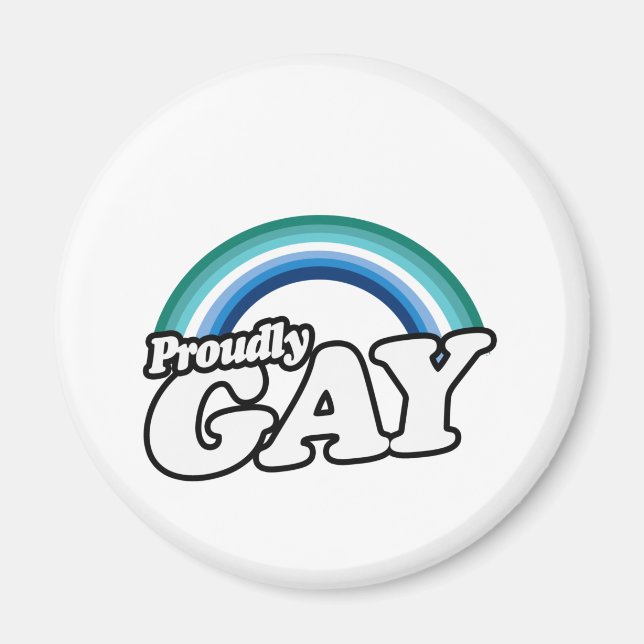 Imán Orgulloso Hombre Gay (Frente)
